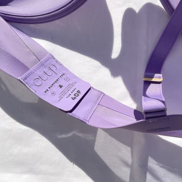 CUUP The Balconette Mesh Bra 40F Amethyst Purple Underwire - Picture 4 of 5